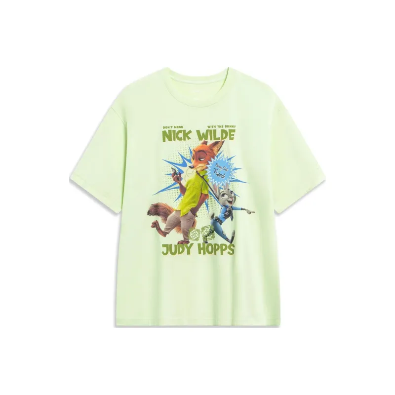 LiNing x Disney T Shirt Men's Light Fruit Green-0