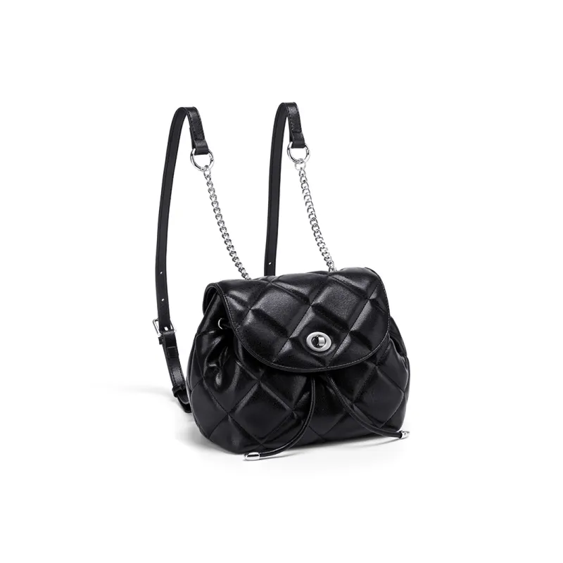 CNOLES Cow Split Leather Bonded Synthetic Leather Shoulder Bag Crossbody Bag Backpack Regular Women's Multicolor-10
