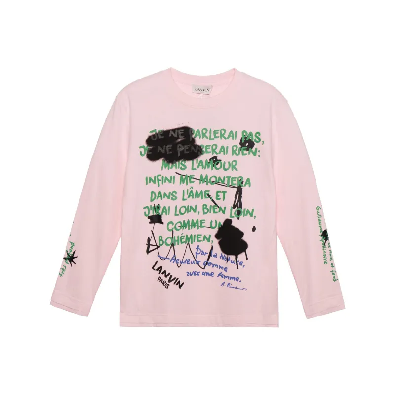 Lanvin T Shirts Unisex Pink-0