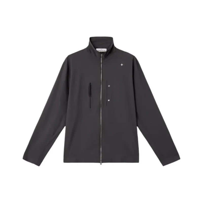 STONE ISLAND Logo embroidered Shirt Jacket-0