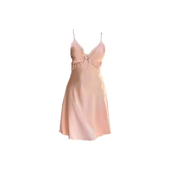 Qiao Ni Tong Nightgown Women's Soft Pink