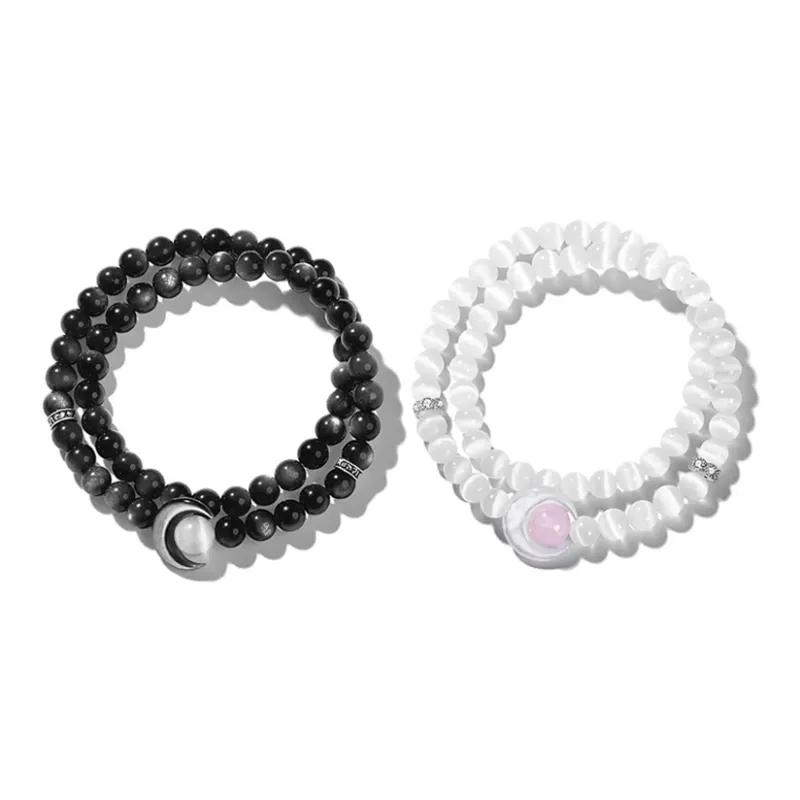 Ancient Jewelry Glass Cat Eye Bracelets Unisex-6