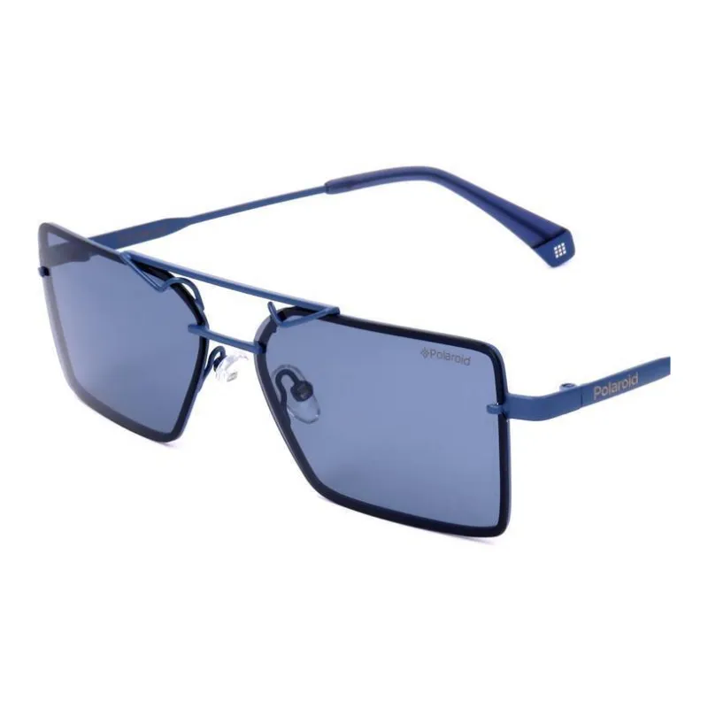 Polaroid Metal Aviator Sunglasses Unisex Blue-2