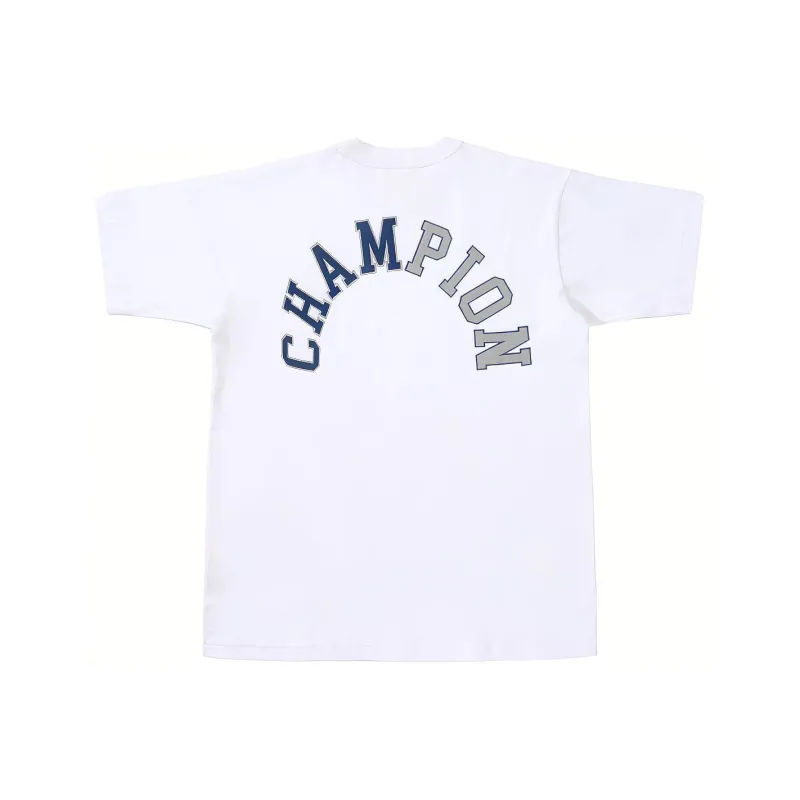 Champion SS21 T Shirt Japan Version Unisex White-0