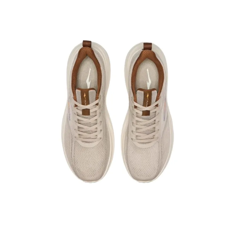 Erke Breathable And Wear resistant Low Top Casual Running Shoes Men's Beige-2