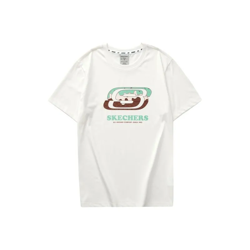Skechers Ice Cream Series T Shirt Unisex Marshmallow White-0