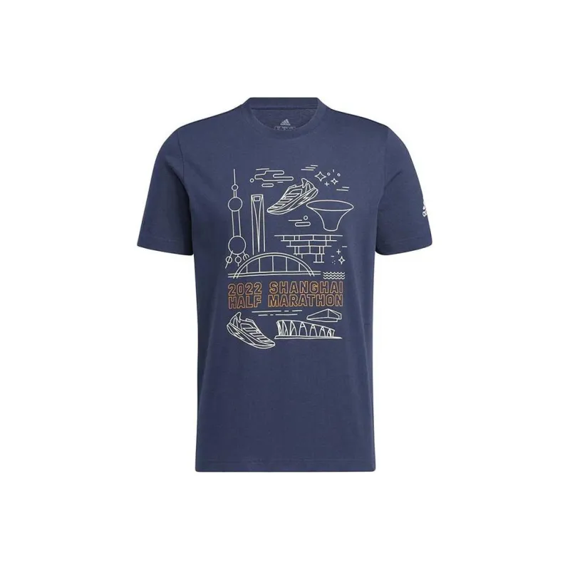 Adidas T Shirts Men Dark Blue-0