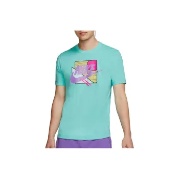 Nike T Shirts Men Turquoise