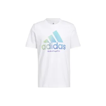 Adidas Set in Sleeve T Shirt Men's White