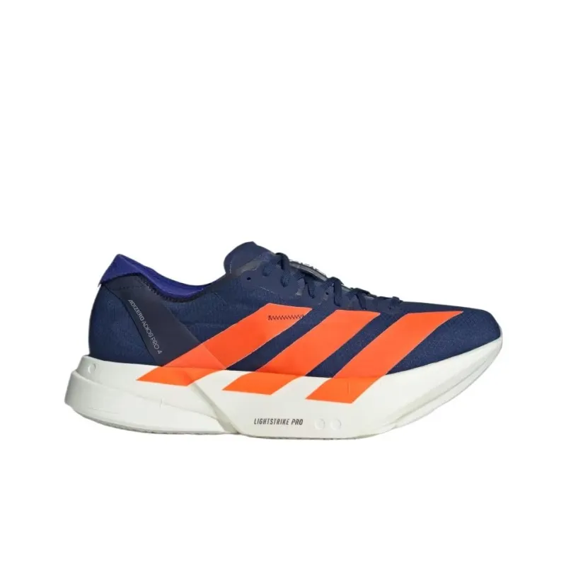 Adidas Adizero Adios Pro 4 Cushioning Low Top Running Shoes Men's Blue Orange-1