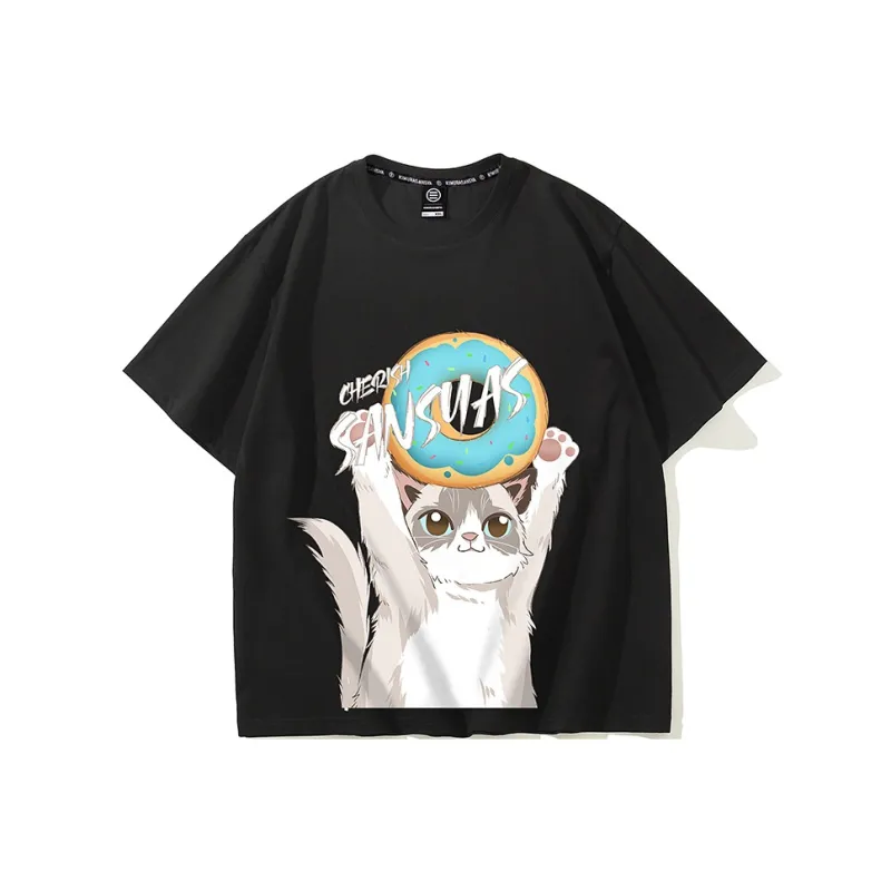 SANSYAS MENGCHONGJUNTUAN Straight T-Shirt Unisex-5