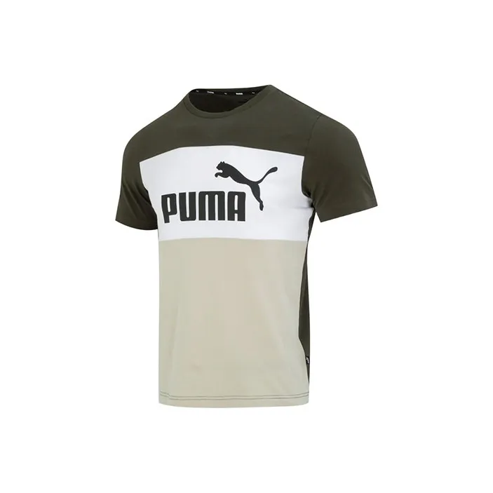 PUMA T-Shirts Men Army Green-0