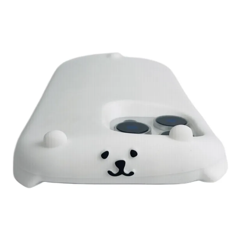 Sopi Silicone Material White Tarepanda Joke Bear Phone Cases Compatible With IPhone 16/15 Pro Max/Apple 13/14 Pro/Max-0