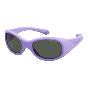 Polaroid Injection Molded Square Sunglasses Kids' Purple
