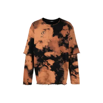 BALMAIN SS23 T Shirt Men's Orange