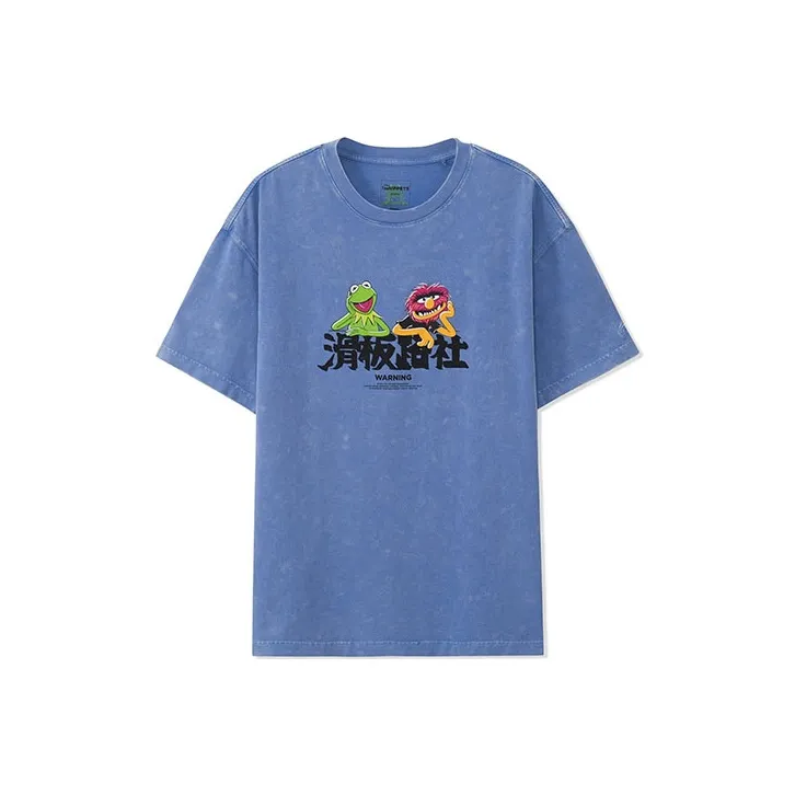 Disney X LINING T Shirts Men Blue-0