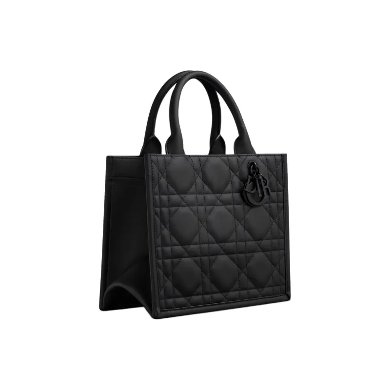 DIOR BookTote Calfskin Tote Bag, Shopping Bag, Shoulder Bag, Crossbody Bag, Handbag Trumpets Women's Black-2