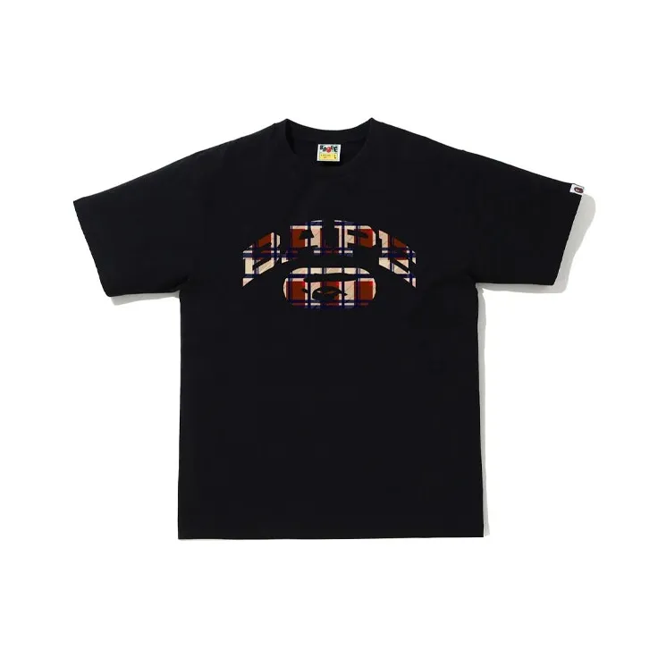 Bape Check College Logo Tee-0