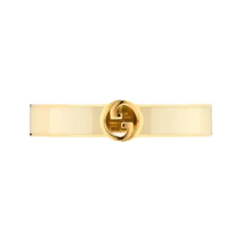 GUCCI Enamel Metal Bangles Women's Gold