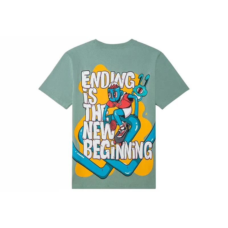 Vans Set-in Sleeve T-Shirt Unisex Green-0
