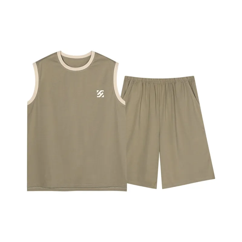 Qin Jing Pajama Set Men's Gift Box Set Light Green-1