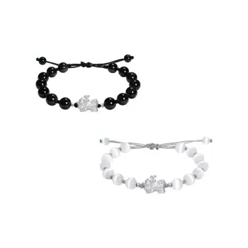 GUDUD Glass Cat Eye Bracelets Unisex