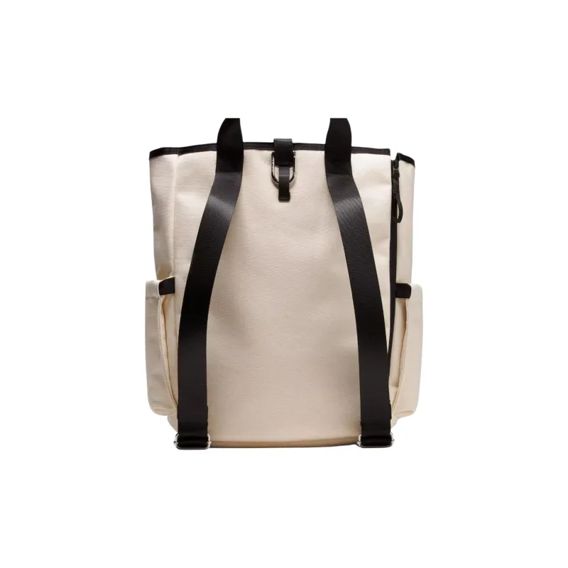 Lululemon Cotton Ball Racket Bag Backpack Handbag Unisex Natural & Black-1