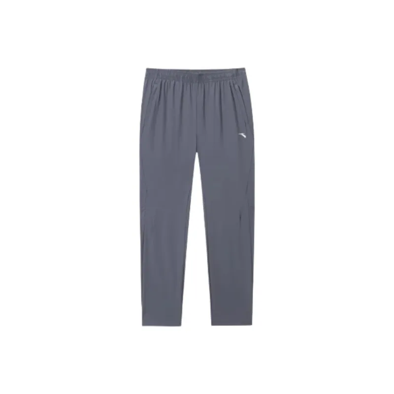 Anta Knitted Sweatpants Men's Men's Gray Clothing-0
