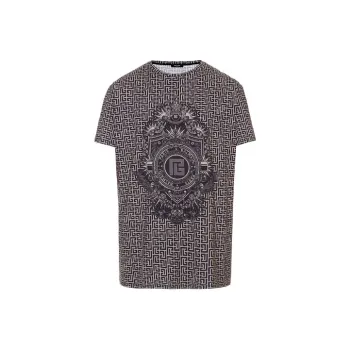 BALMAIN T-Shirts Men Gray