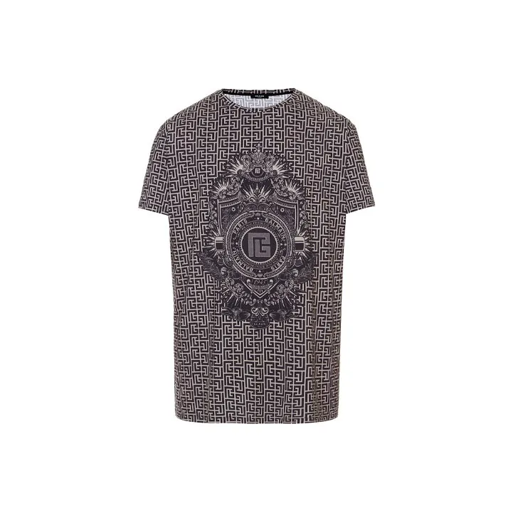 BALMAIN T-Shirts Men Gray-0
