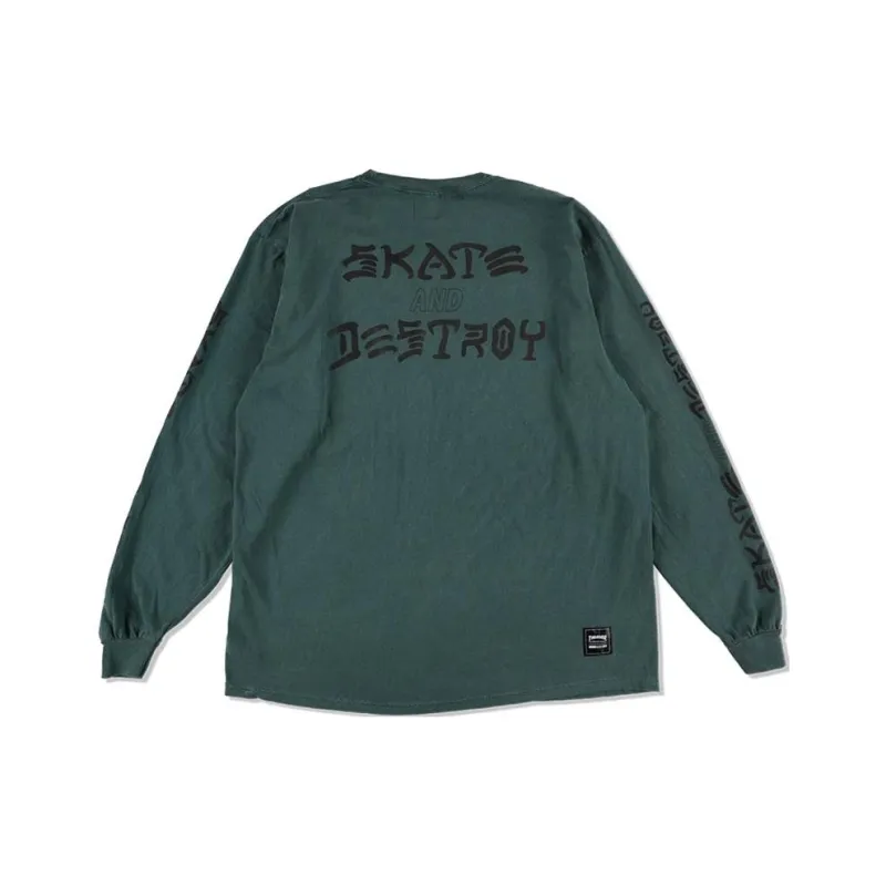 Wind And Sea X Thrasher X WIND AND SEA CO-TITLED SERIES T-Shirts Unisex Green-0