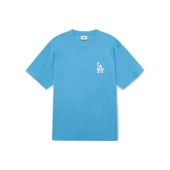 MLB SS23 Drop Shoulder Sleeve T Shirt Unisex Light Blue