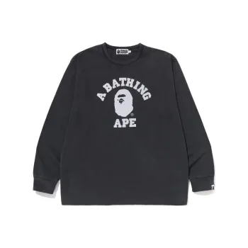 A BATHING APE Overdye College Relaxed Fit L/S Tee