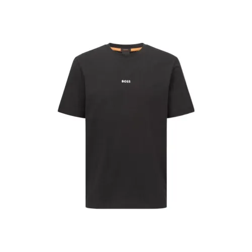 HUGO BOSS Logo Printed Crewneck T Shirt