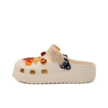 OUBT Fun Foodie Clogs Unisex Beige