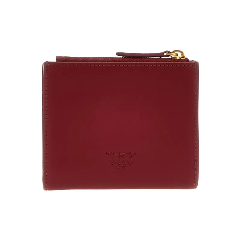PINKO Calfskin Wallet Regular Women's Red-1