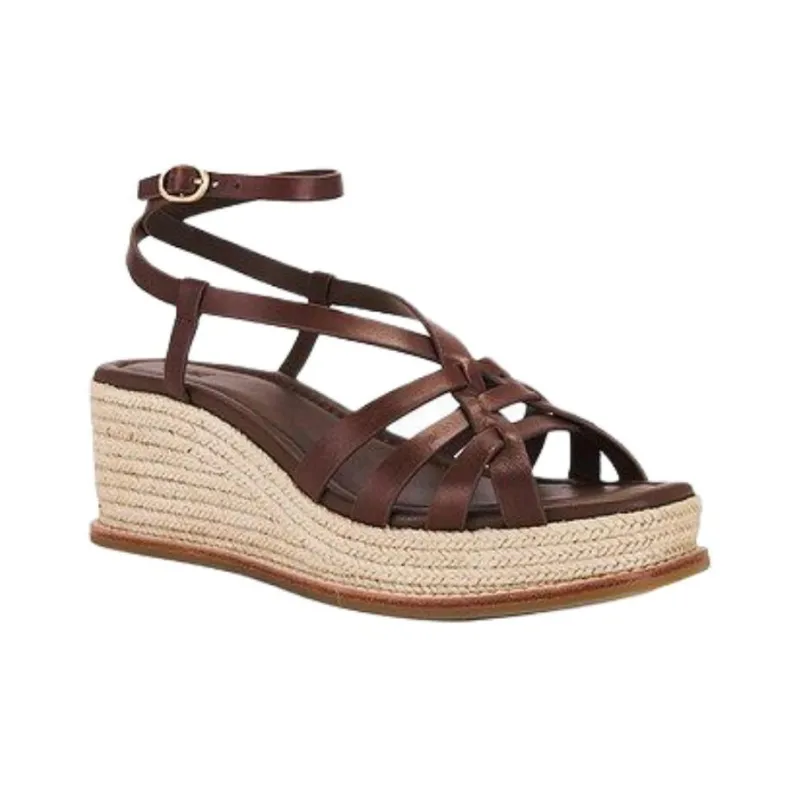 PAIGE Jill Espadrille Strap Sandals 6.5cm Women's Brown-2