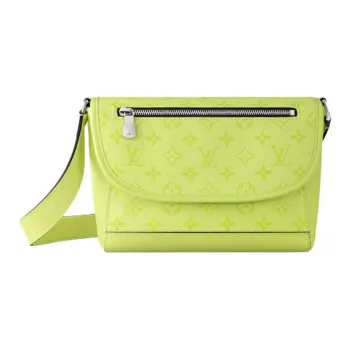 LOUIS VUITTON Pulse Coated Canvas Messenger Bag, Crossbody Bag, Shoulder Bag Men's Emerald Green