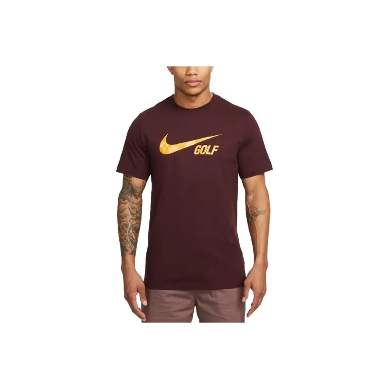 Nike T Shirts Men Coffee-0