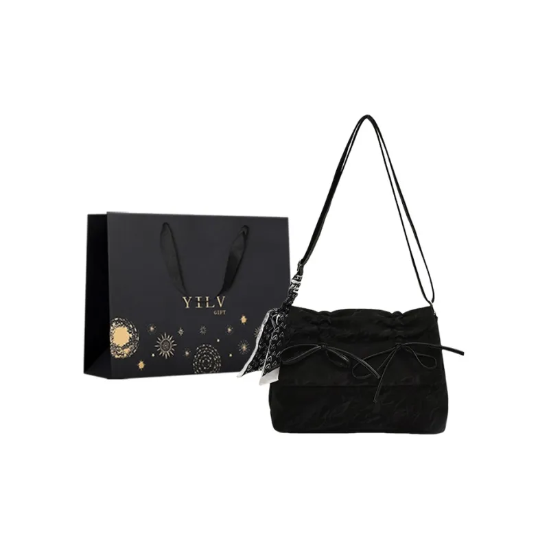 Yi Brigade PU Shoulder Bag Women's Swan White/Ballet Pink/Versatile Black-8