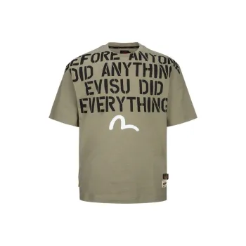 EVISU T Shirt Unisex Army Green