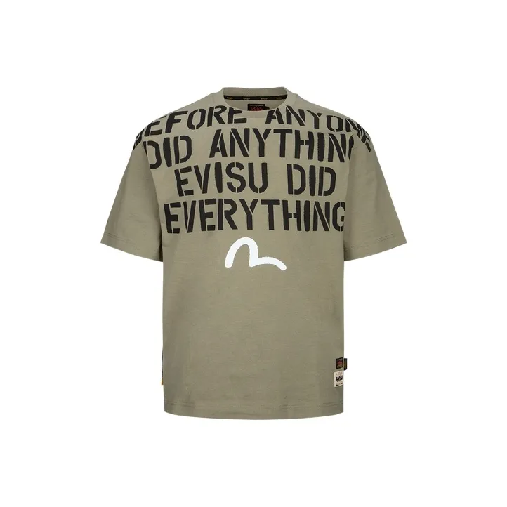 EVISU T Shirt Unisex Army Green-0