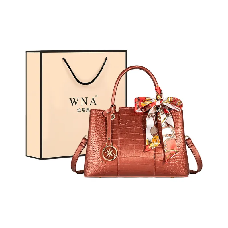 Vigno Synthetic Leather Handbag, One Shoulder, Crossbody Bag Women's Red-0