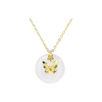 CHINA GOLD Agate Necklaces Women's