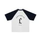 Oat & Navy Blue
