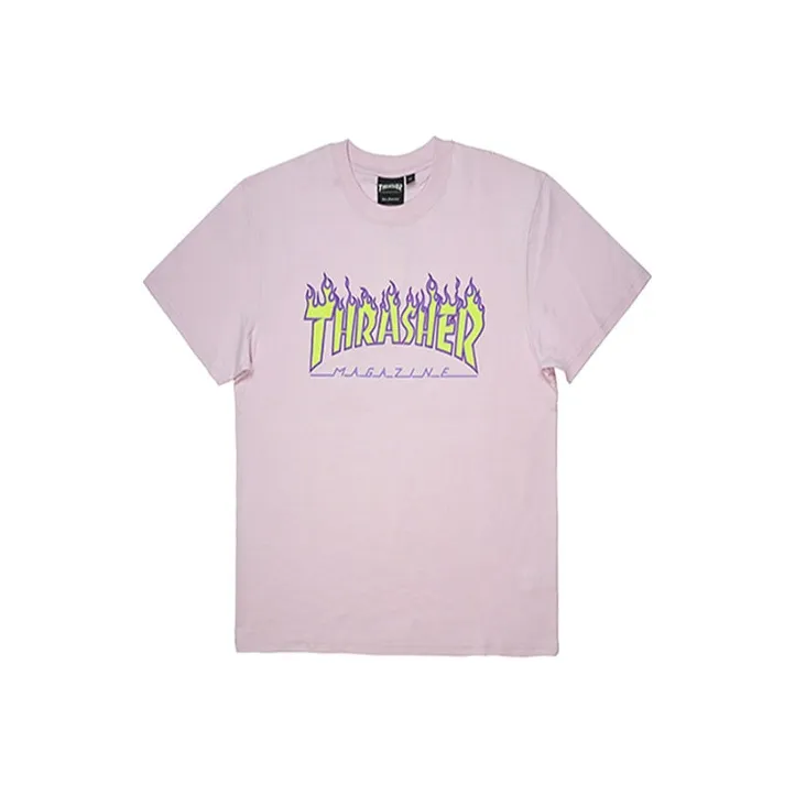 Thrasher T-Shirt Japan Version Unisex Pink-0