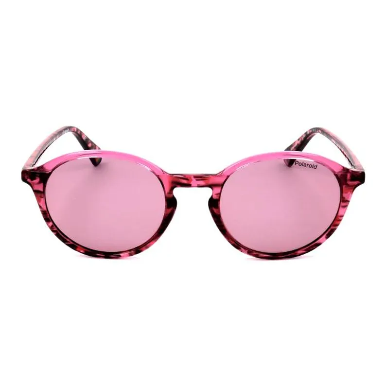 Polaroid Polycarbonate Oval Sunglasses Unisex Rose Red-0