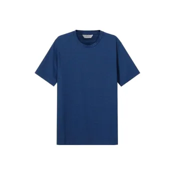 Zzegna T Shirts Men Dark Blue