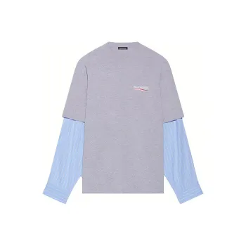 Balenciaga FW21 T Shirt Loose Fit Men's Gray