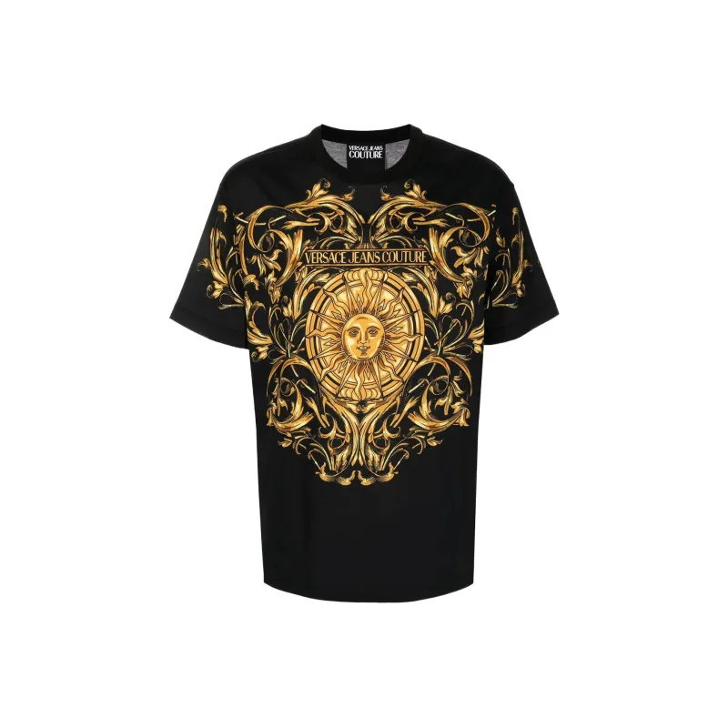 VERSACE JEANS COUTURE T-Shirts Men Black-0